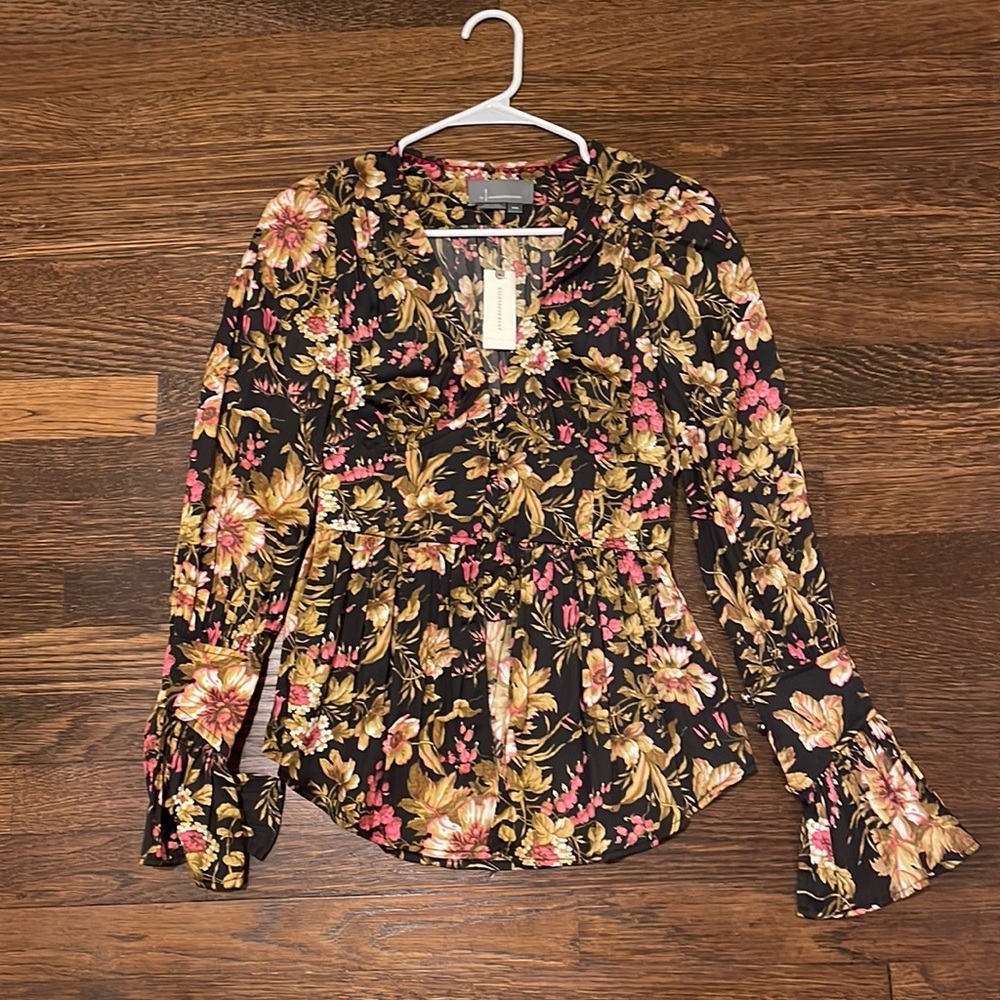 New with tags!! Anthropology blouse with flared sleeves